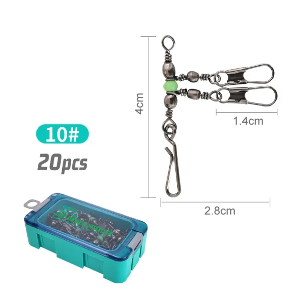 Conjunto de Conectores Rápidos Rotativos Tipo Oito Fluorescente (25 Unidades) - Image 7