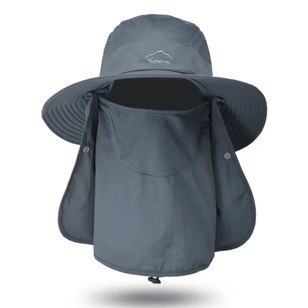 Chapéu de Pesca com Proteção UV e Aba Grande - Image 9