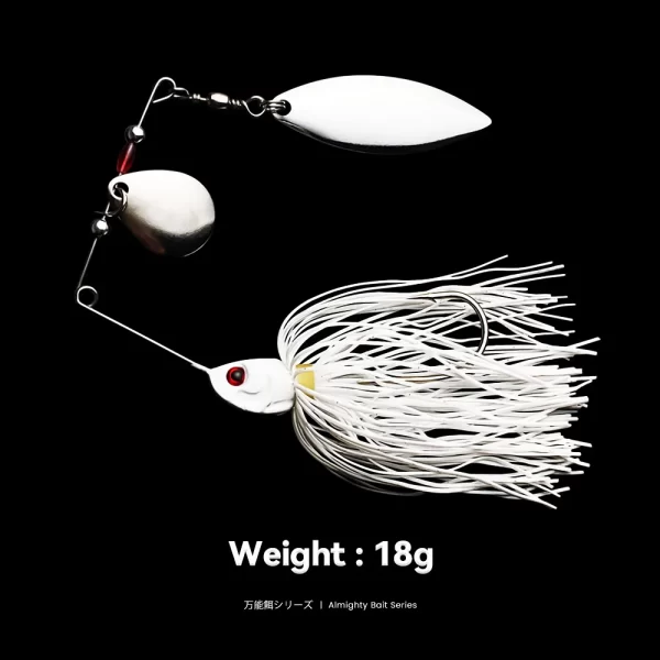 Amostra Spinnerbait Bazooka 15g 90mm com Saia de Silicone - Image 7