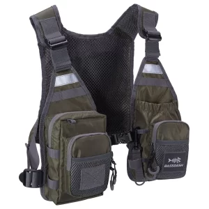 Colete de Pesca Ultraligeiro Bassdash FV08 com Pack Frontal Ajustável