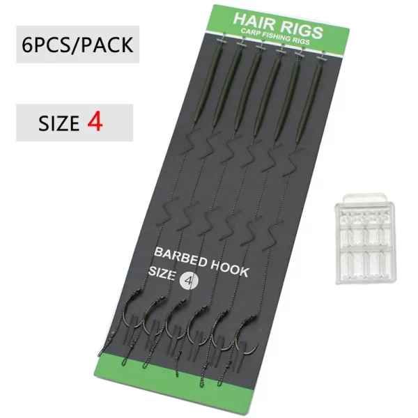 Conjunto de Montagens Hair Rig com Anzol Boilie (6 unidades) - Image 8