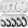 Conjunto de Anzóis Crank com Farpa 50 Unidades (2# a 3/0#) em Aço Inoxidável