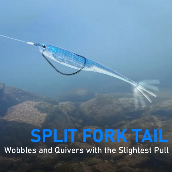 Amostras Softbait (Fluke) Dr.Fish 75mm-120mm (5 unidades) - Image 5
