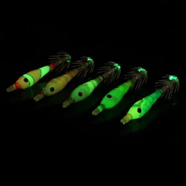 Conjunto de 5 Amostras Fluorescentes Hardbait Camarão (Palhaço) 3.3g 60mm - Image 5