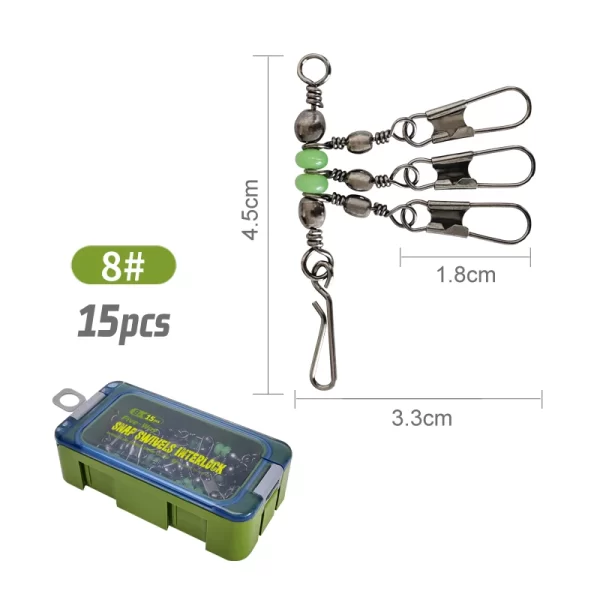 Conjunto de Conectores Rápidos Rotativos Tipo Oito Fluorescente (25 Unidades) - Image 8