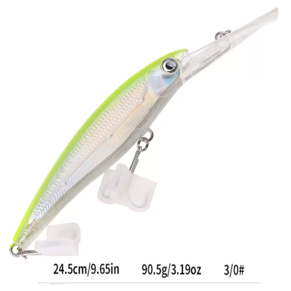 Amostra Jerkbait HENGJIA Deep 24cm 95g para Grandes Predadores - Image 30