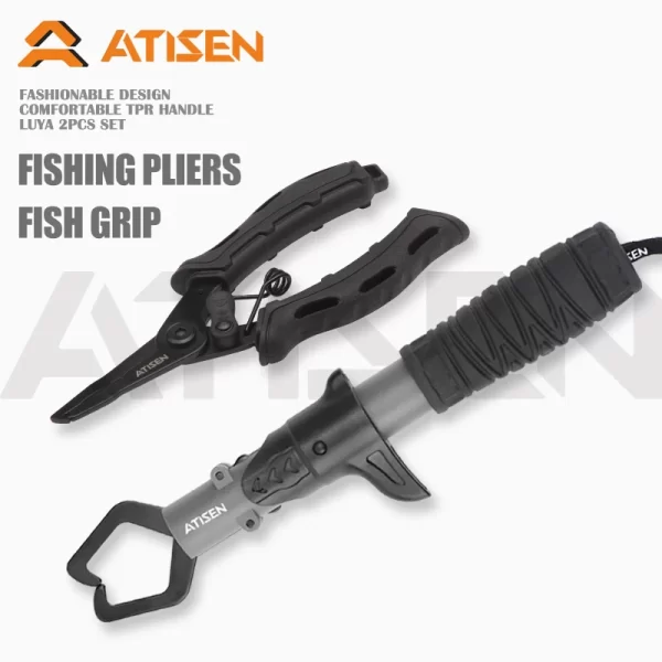 Conjunto de Alicate para Remoção de Anzóis e Gripper de Peixe em Aço Inoxidável