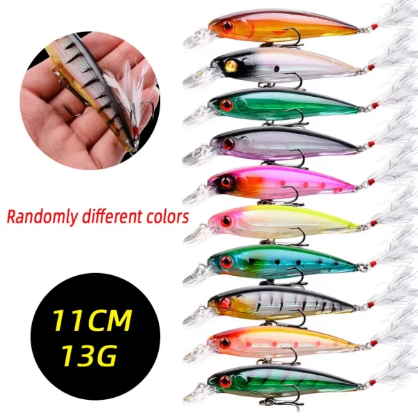 Conjunto de Amostras Jerkbaits e Crankbaits 2.8-18cm 1.5-24g (3/5/8 Unidades) - Image 9