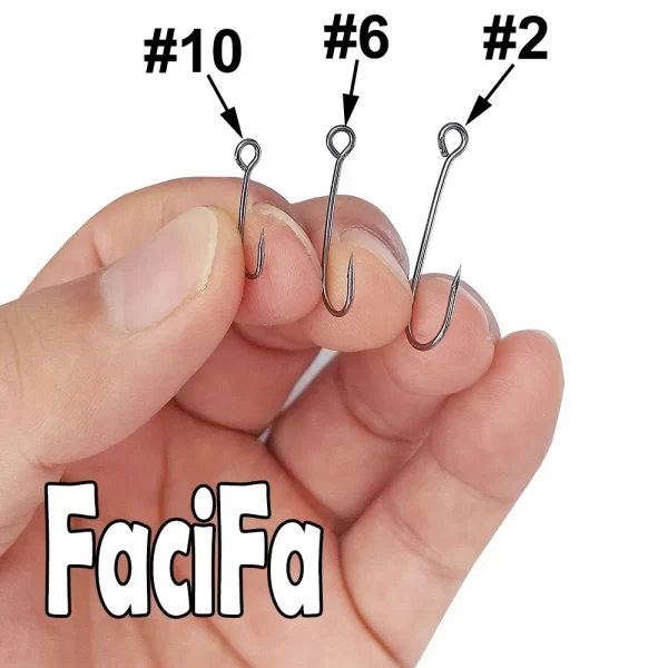 Conjunto de 25 Anzóis com Argola Grande, Haste Longa e Barbela - Image 5
