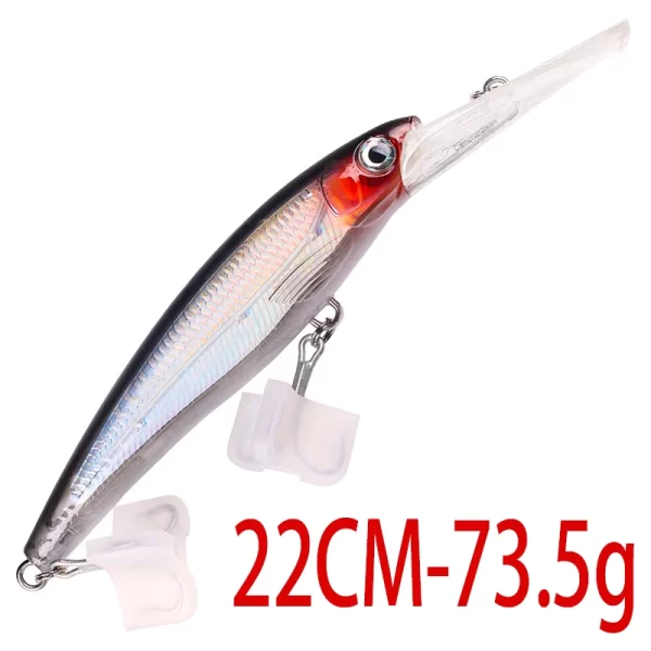 Amostra Jerkbait HENGJIA Deep 24cm 95g para Grandes Predadores - Image 23