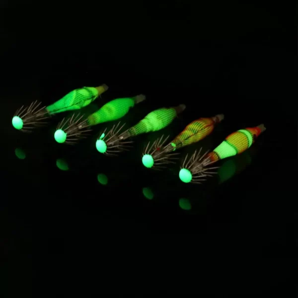 Conjunto de 5 Amostras Fluorescentes Hardbait Camarão (Palhaço) 3.3g 60mm - Image 6