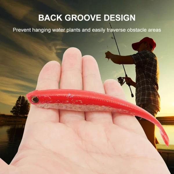 Amostra Softbait (Fluke) ESFISHING Real Shad 130mm -  6 Unidades - Image 3