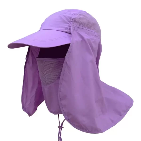 Chapéu de Pesca com Proteção UV e Flap Removível para Rosto e Pescoço - Image 19