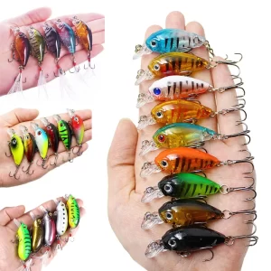 Conjunto de Amostras Crankbait Flutuantes 4.5cm 4g