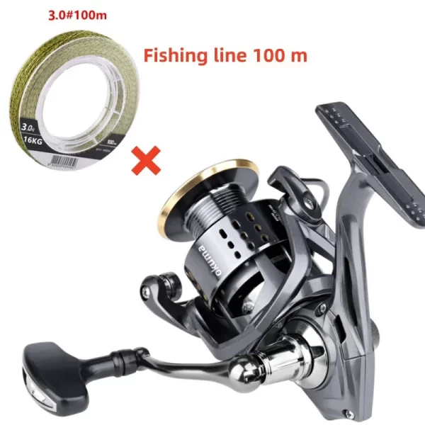Carreto Spinning Okuma DA 2000-7000 5.2:1 Drag 21kg - Image 9