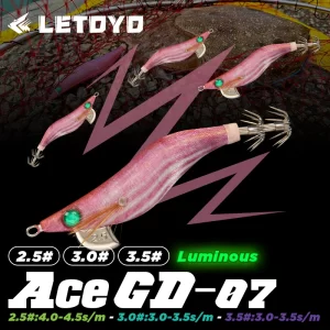 Amostra Hardbait LETOYO Camarão (Palhaço) Fluorescente 2.5-3.5#