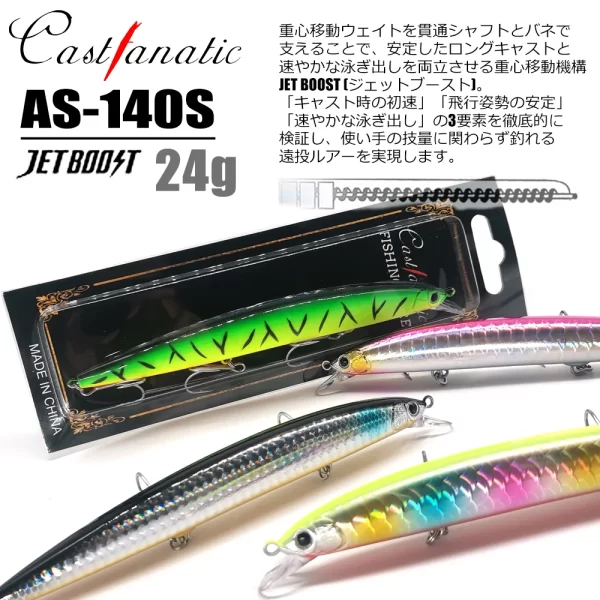 Amostra Jerkbait CASTFANATIC 24g 140mm Slow Sinking - Image 6