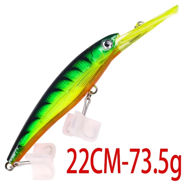 Amostra Jerkbait HENGJIA Deep 24cm 95g para Grandes Predadores - Image 17