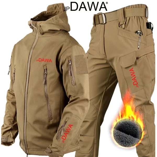 Fato de Pesca DAWA Softshell Térmico e Impermeável (Casaco e Calça) - Image 9