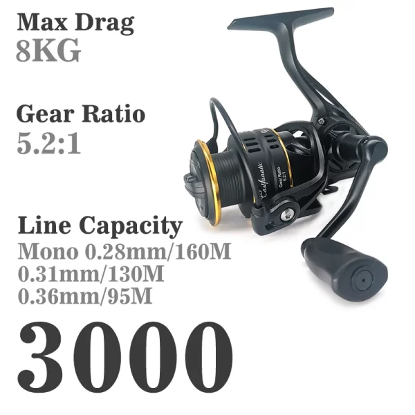 Carreto Spinning CastFanatic S1 2000-4000 Drag 8-10kg - Image 7