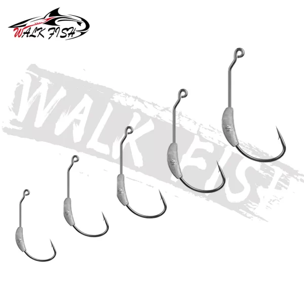 Anzol WALK FISH com Peso Central e Trava de Mola para Amostras Soft (5 Unidades) - Image 5