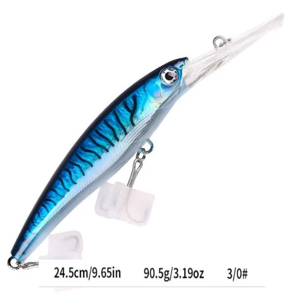 Amostra Jerkbait HENGJIA Deep 24cm 95g para Grandes Predadores - Image 31