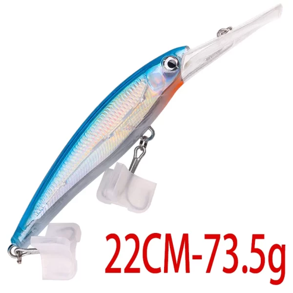 Amostra Jerkbait HENGJIA Deep 24cm 95g para Grandes Predadores - Image 14