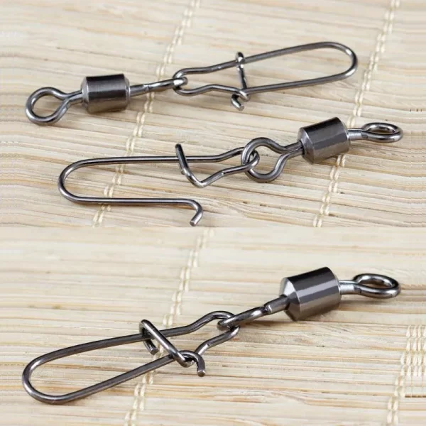 Conector Giratório com Rolamento de Aço Inoxidável (20 Unidades) - Image 3