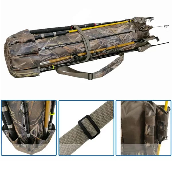 Mochila Cilíndrica para Transporte de Canas Impermiável - Image 3