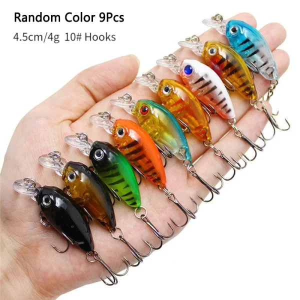 Conjunto de Amostras Crankbait Flutuantes 4.5cm 4g - Image 3