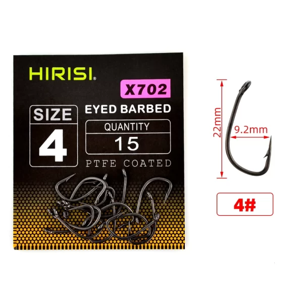 Anzóis para Carpa 15pcs de Aço Carbono com Revestimento PTEF - Image 10