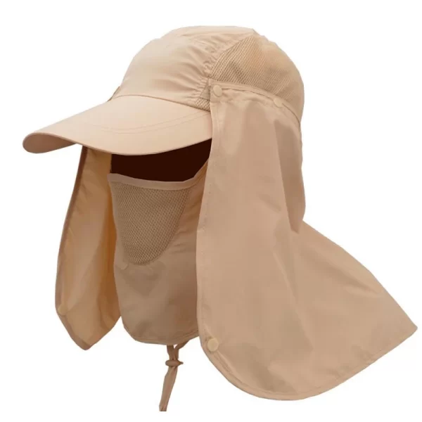 Chapéu de Pesca com Proteção UV e Flap Removível para Rosto e Pescoço - Image 18
