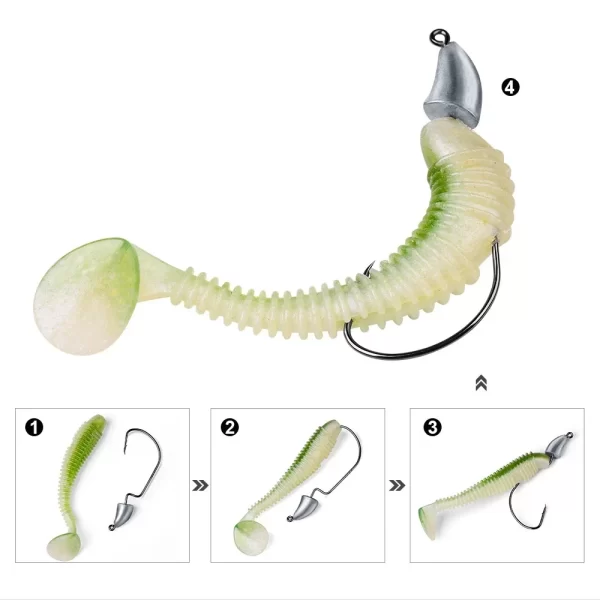 Anzol Jig Head SANMO para Iscas Softbait 1.75-14g (5 Unidades) - Image 4