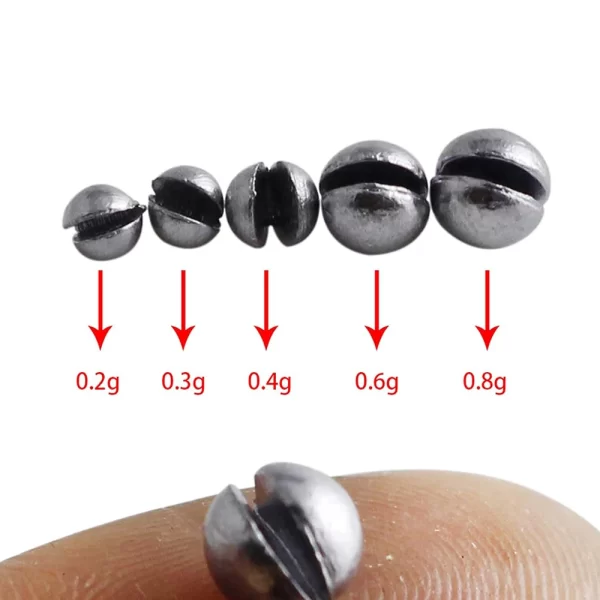Conjunto de 205 Chumbos Divisíveis PROBEROS – 5 Tamanhos com Estojo - Image 4