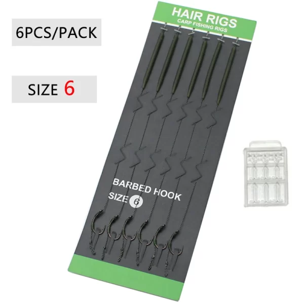 Conjunto de Montagens Hair Rig com Anzol Boilie (6 unidades) - Image 7