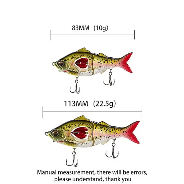 Amostra Swimbait Articulada com Hélice 83mm-113mm, 10g-23g para Predadores - Image 6