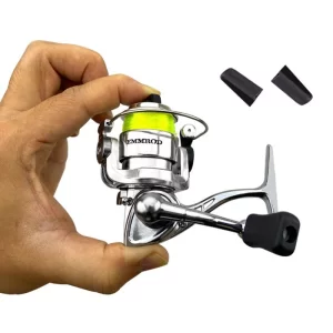 Carreto Spinning MINI100 4.3:1, Drag 3kg Inclui 100m de Linha