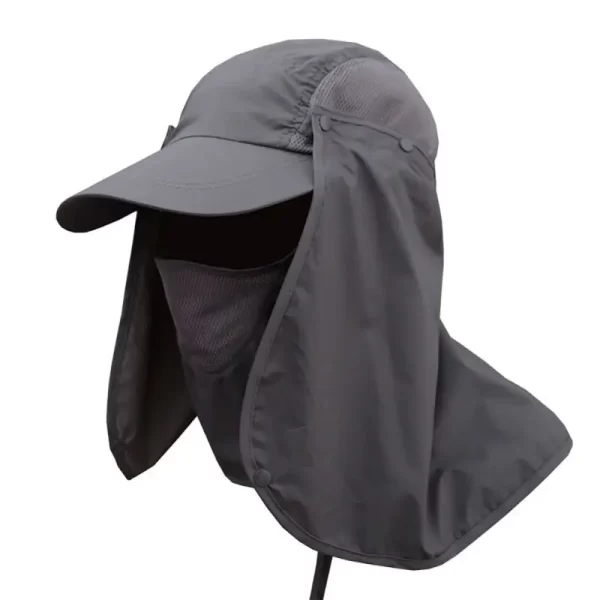 Chapéu de Pesca com Proteção UV e Flap Removível para Rosto e Pescoço - Image 8