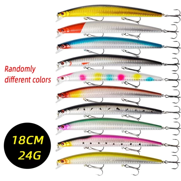 Conjunto de Amostras Jerkbaits e Crankbaits 2.8-18cm 1.5-24g (3/5/8 Unidades) - Image 12