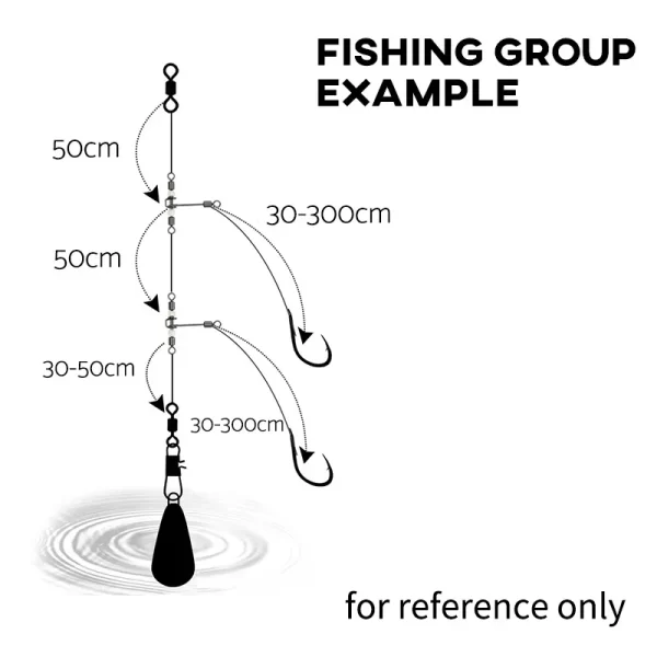 Conector de Pesca T-Shape 3 Vias com Missangas Luminosas (Pack 10 Unidades) - Image 2
