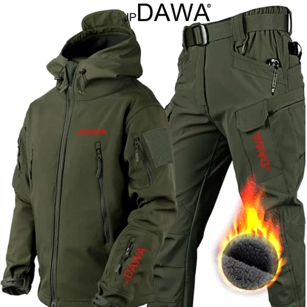 Fato de Pesca DAWA Softshell Térmico e Impermeável (Casaco e Calça) - Image 10
