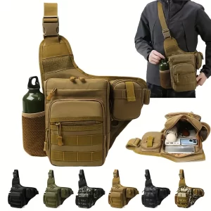 Bolsa de Ombro Impermeável Tática para Pesca
