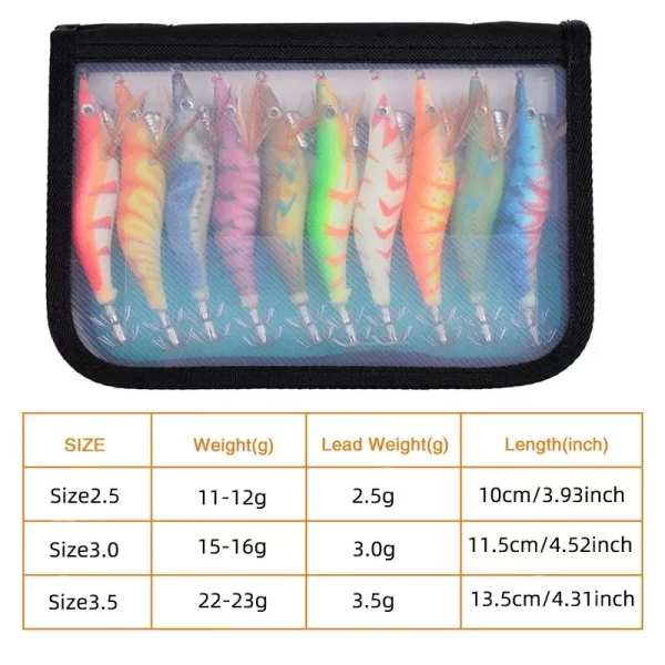 Conjunto de Amostras Hardbait Camarão (Palhaço) 3.0 com Bolsa (10 Unidades) - Image 2