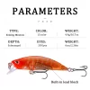 Amostra Jerkbait Pequeno Slow Sinking 6cm 4.9g - Image 4