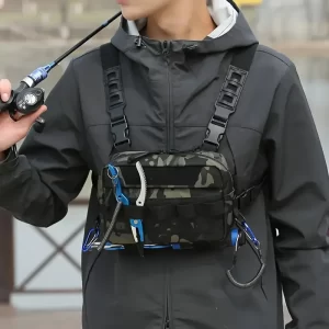 Bolsa de Peito Impermeável para Pesca e Outdoor com Grande Capacidade