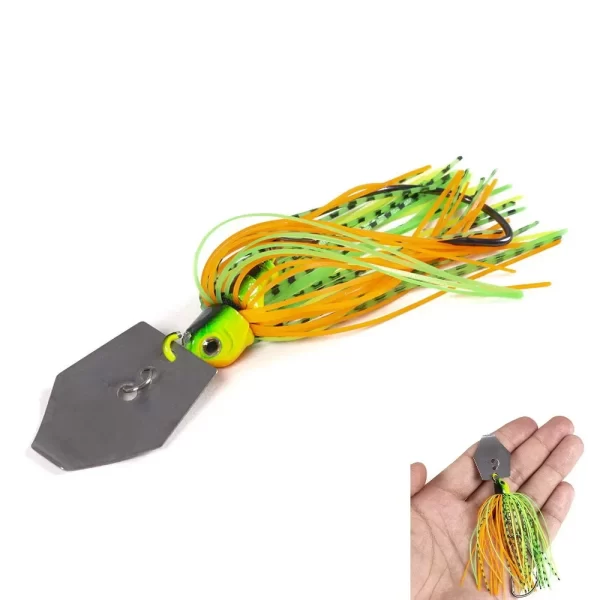 Amostra Chatterbait SANMO 100mm 11g com Saia de Borracha - Image 2