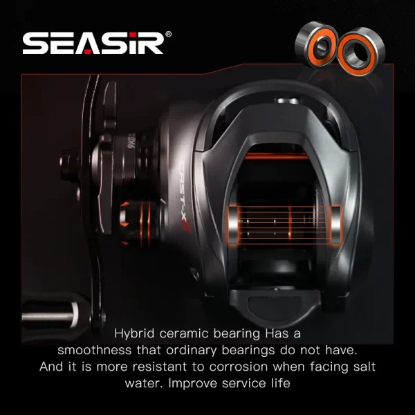Carreto Casting SEASIR Cast-X2 7.3:1, Drag 9KG 7.3:1 - Image 3