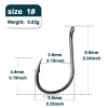 Anzóis 9KM J-Hook para Água Salgada e Doce (50-100 Unidades) - Image 11