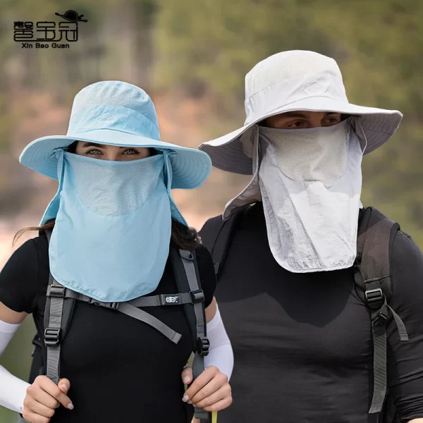 Chapéu de Pesca com Proteção UV e Aba Grande - Image 2