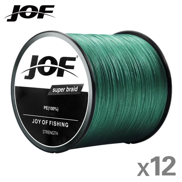 Linha Multifilamento JOF X12 12 Fios PE Flutuante 300m-1000m - Image 7